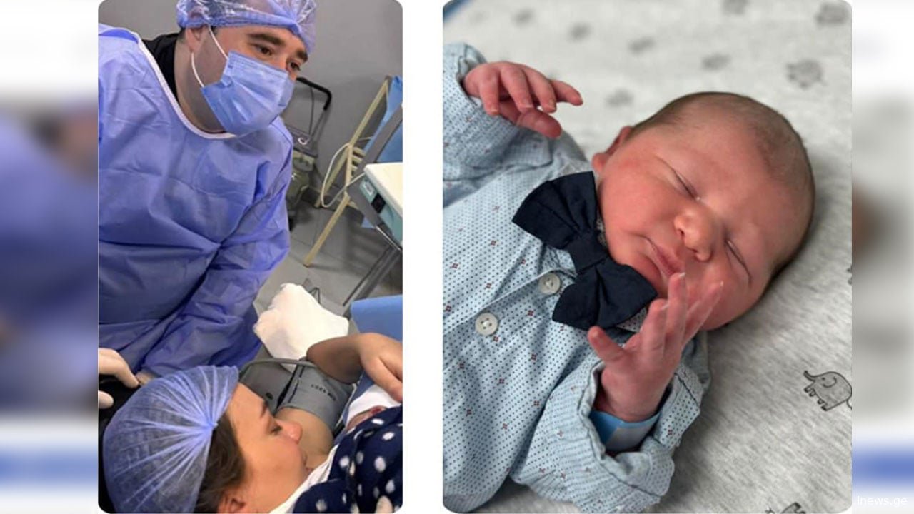 ზუკა ხუციშვილი მეუღლის მშობიარობას დაესწრო – როგორ გამოიყურება პატარა გიო ხუციშვილი