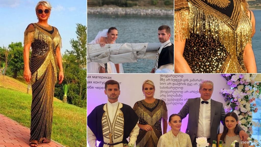 რა ღირს და რამდენი კილოა კაბა, რომელიც ლალი მოროშკინას შვილის ქორწილში ეცვა