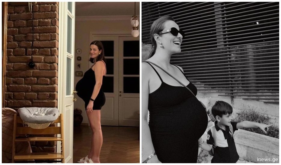 "ერთ ნაბიჯს გადადგამ და ისე გამოიყურები, თითქოს საზამთრო გადაყლაპე..." - ანასტასია ბენდუქიძის სახალისო ფოტოები. ტელეწამყვანი დღე-დღეზე ელოდება მეორე შვილს