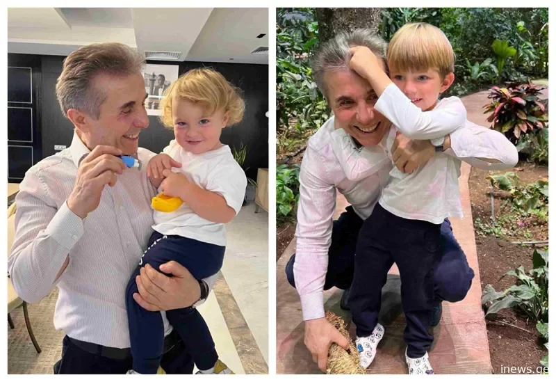 ბიძინა ივანიშვილი შვილიშვილებთან ერთად - რა ფოტოებს აქვეყნებს ბერა, რომელიც საქართველოში საარჩევნოდ დაბრუნდა